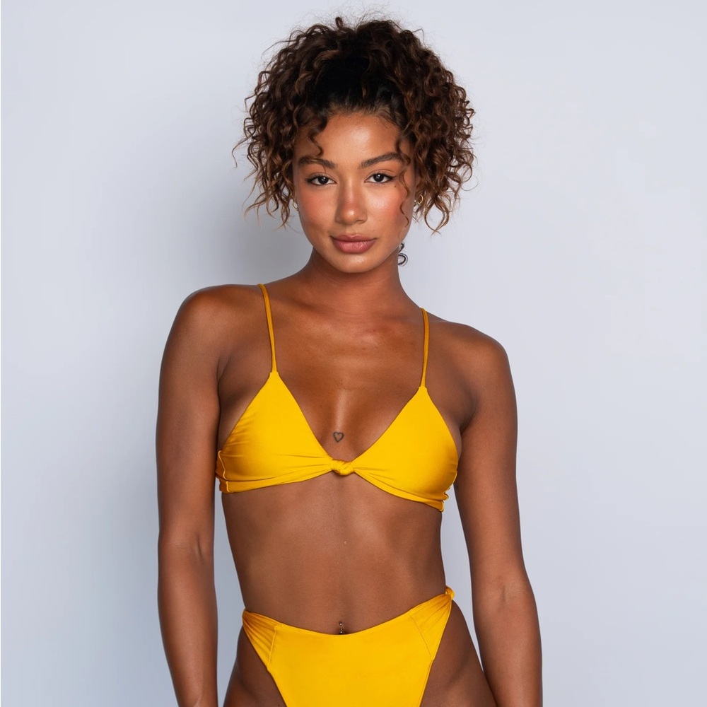 Yellow Women's Swimwear Top - Skatie